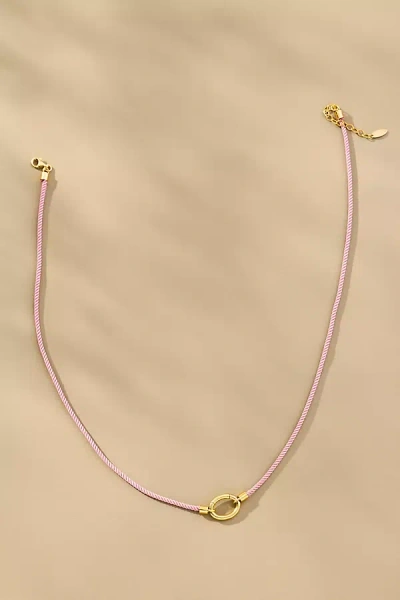 Maison Irem Broome Rope Necklace In Pink