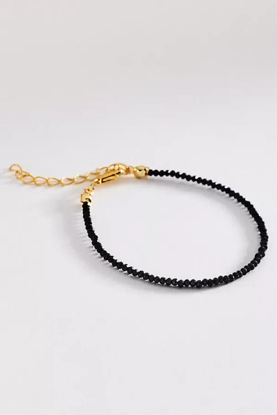Maison Irem Faceted Crystal Bracelet In Black