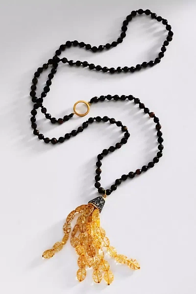 Maison Irem Honey Necklace In Black