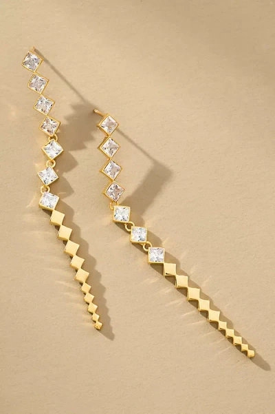 Maison Irem Impressed Drop Earrings In Gold