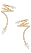 Maison Irem Snake Earrings In Gold