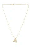 Maison Irem Sparkle Balloon Necklace In Gold Initial