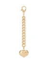Maison Irem Sugar Heart Bag Charm In Gold