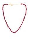 Maison Irem Tidey Necklace In Red