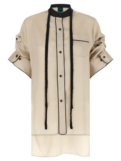 Maison Jejia Berta Shirt In Beige