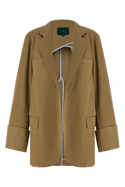 Maison Jejia 'birkin' Blazer In Brown