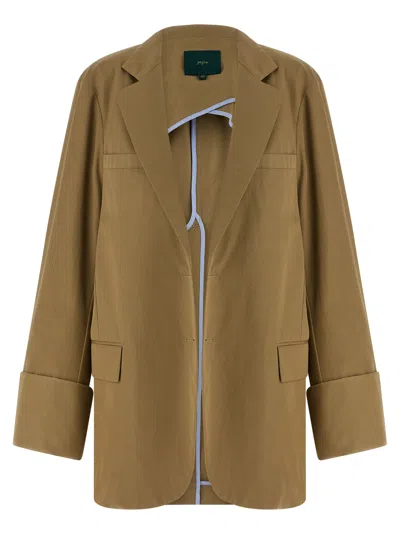 Maison Jejia Blazer In Camel