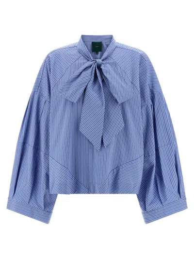 Maison Jejia Clo Shirt And Blouse Light Blue