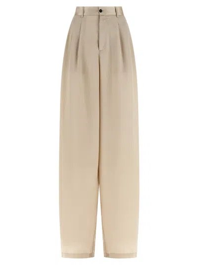 Maison Jejia Elsa Trousers In Beige