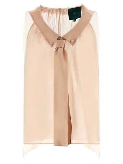 Maison Jejia Multicolor Silk Women's Blouse