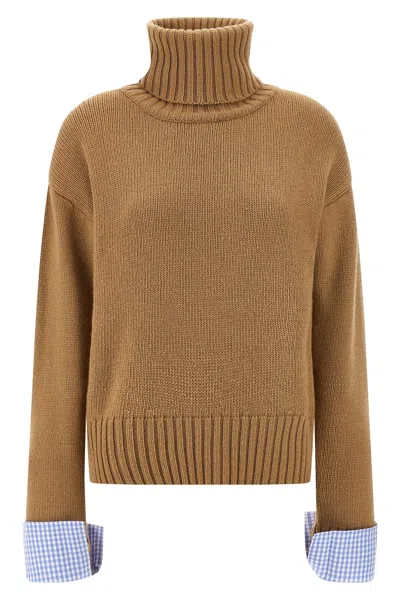 MAISON JEJIA VICHY CUFFS SWEATER