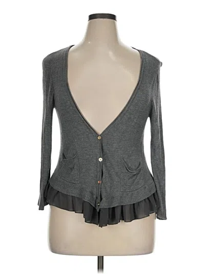 Pre-owned Maison Jules Cardigan Sweater In Gray