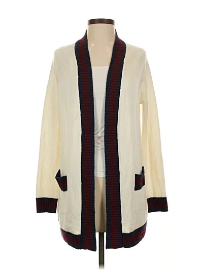 Pre-owned Maison Jules Cardigan Sweater In White