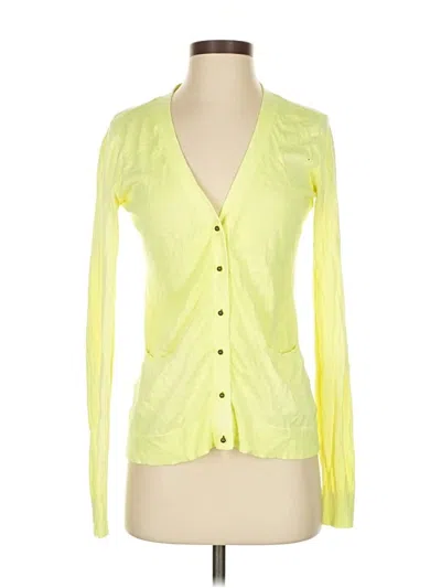 Pre-owned Maison Jules Cardigan Sweater In Yellow