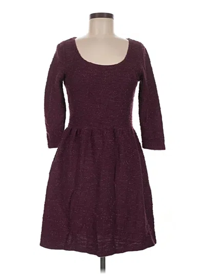 Pre-owned Maison Jules Casual Dress In Burgundy