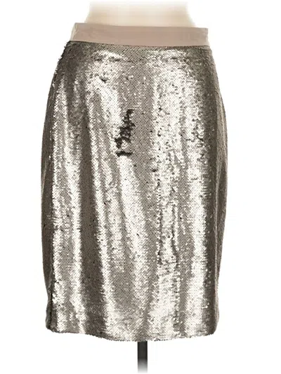Pre-owned Maison Jules Formal Skirt In Silver