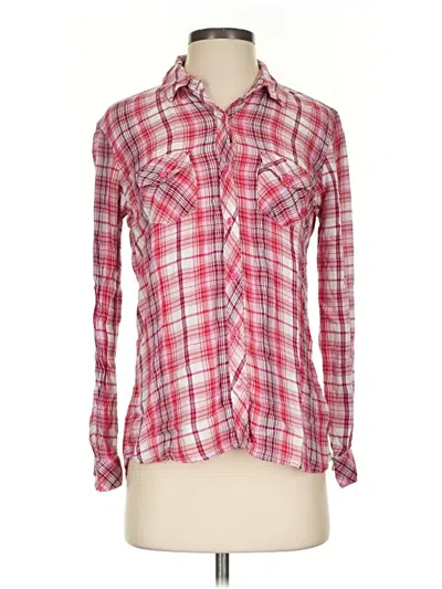 Pre-owned Maison Jules Long Sleeve Button Down Shirt In Pink