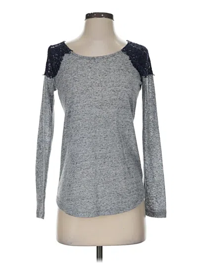 Pre-owned Maison Jules Long Sleeve T-shirt In Gray