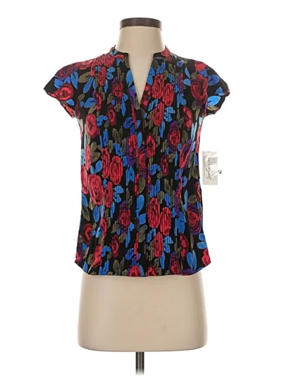 Pre-owned Maison Jules Short Sleeve Blouse In Blue