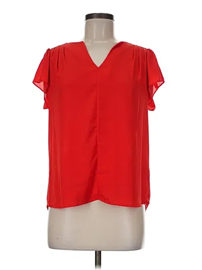 Pre-owned Maison Jules Short Sleeve Blouse In Red