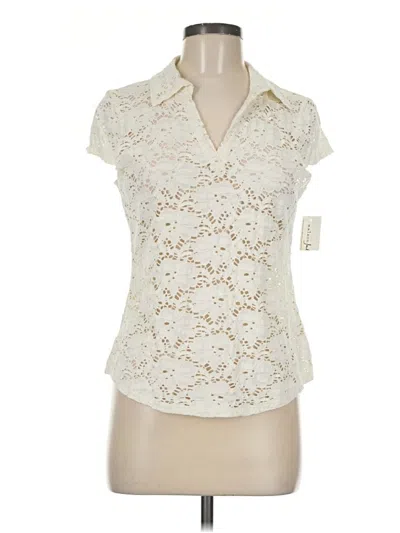Maison Jules Short Sleeve Polo Shirt In Ivory