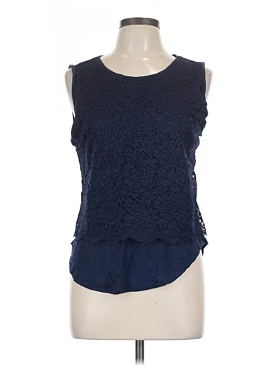 Pre-owned Maison Jules Sleeveless Blouse In Blue