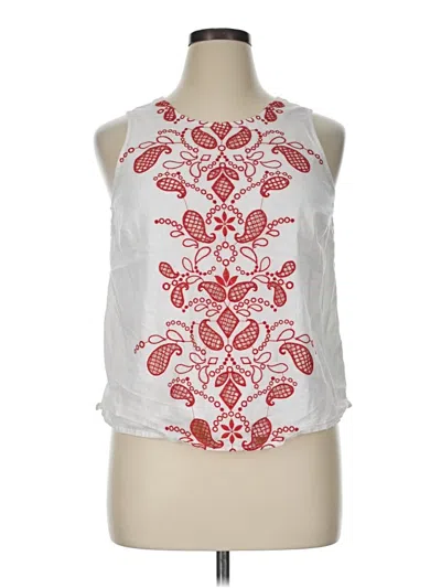 Pre-owned Maison Jules Sleeveless Blouse In White