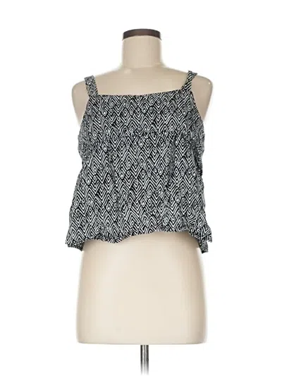 Pre-owned Maison Jules Sleeveless Top Black Square Neckline Tops