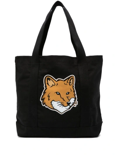 Maison Kitsunã© Fox Head Tote Bag