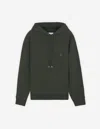Maison Kitsuné Men's Bold Fox Head Hooded Sweatshirt In Green