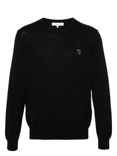 MAISON KITSUNÉ MEN'S BOLD FOX HEAD PATCH REGULAR JUMPER SWEATER