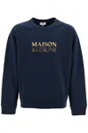 Maison Kitsuné Men's Oversized Sweatshirt With In Blue