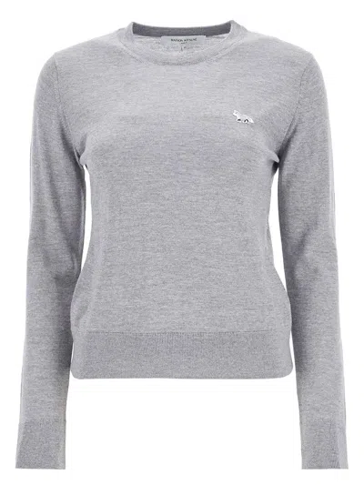Maison Kitsunã© Women's Baby Fox Jersey In Grey