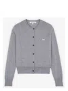 Maison Kitsunã© Women's Baby Fox Wool Cardigan In Grey