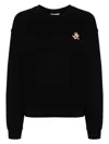 Maison Kitsunã© Women's Speedy Fox Patch Sweatshirt In Black