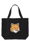 Maison Kitsuné Maison Kitsun Tote Bag With Logo In Black