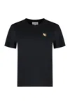 Maison Kitsuné Woman T-shirt Black Size L Cotton