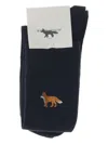 Maison Kitsuné Fox-embroidered Socks