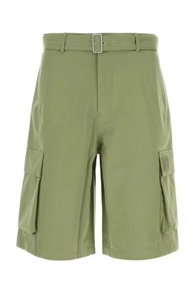 Maison Kitsuné Maison Kitsune Green Cotton Bermuda Shorts