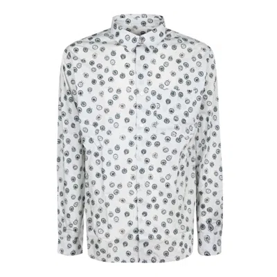 Maison Kitsuné Graphic-print Cotton Shirt In Multi