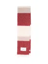 Maison Kitsuné Alpaca Blend Scarf In Red