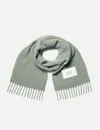 Maison Kitsuné Alpaca Scarf In Green