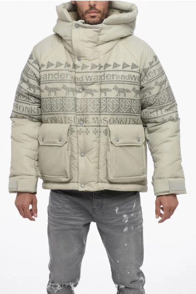 Maison Kitsuné And Wander Padded Jacket With Hood