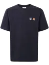 Maison Kitsuné Double Fox Patch Cotton Jersey T-shirt