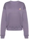 Maison Kitsuné Appliqué Logo Sweatshirt In Purple