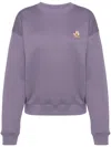 Maison Kitsuné Appliqué Logo Sweatshirt In Purple