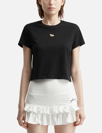Maison Kitsuné Baby Fox Baby T-shirt In Black