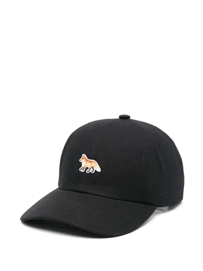 Maison Kitsuné Black Baby Fox Cap