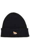 Maison Kitsuné "baby Fox" Beanie In Black