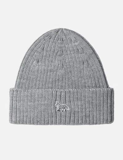 Maison Kitsuné Baby Fox Beanie In Gray